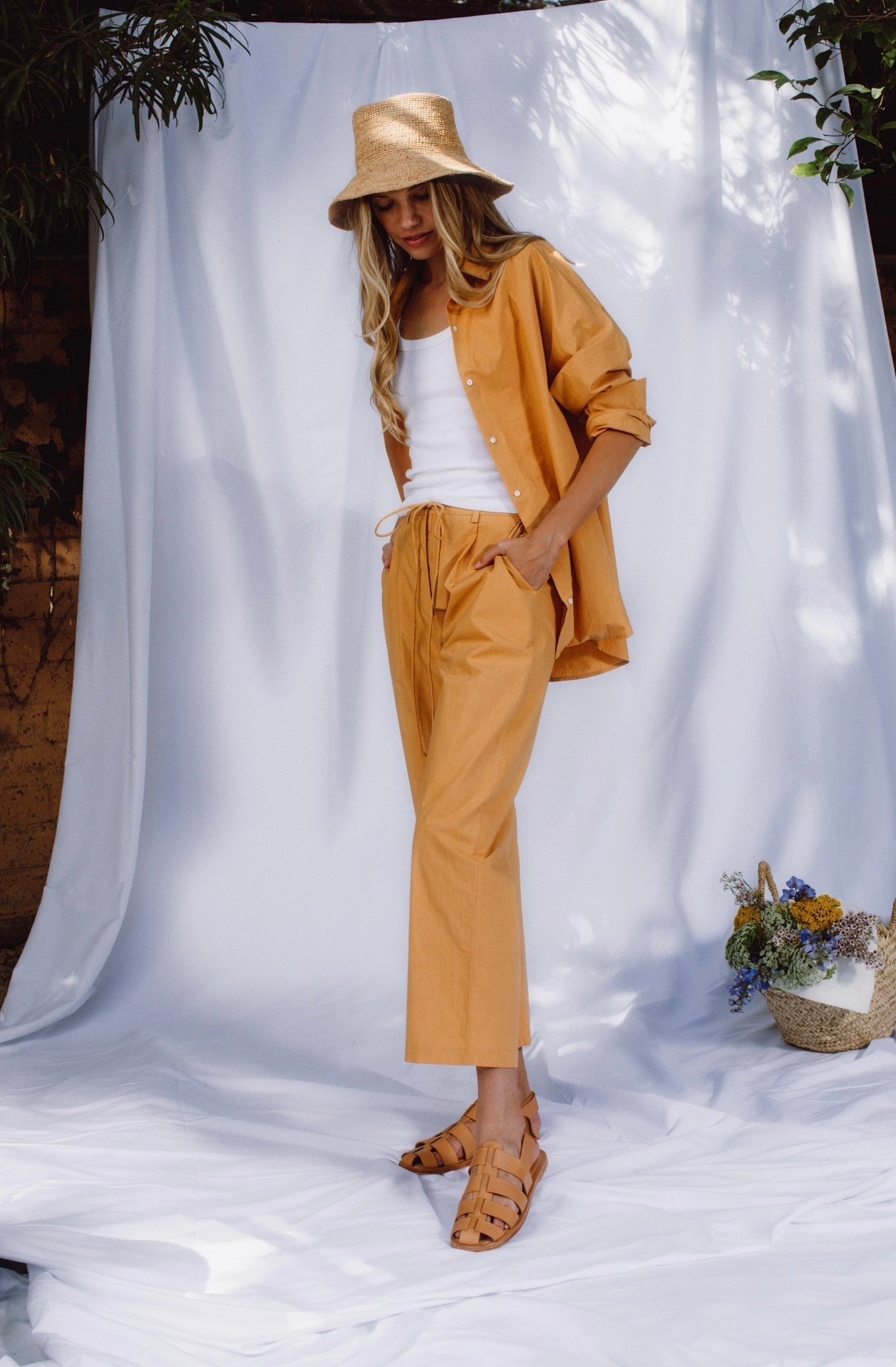 Poplin Drawstring Pant