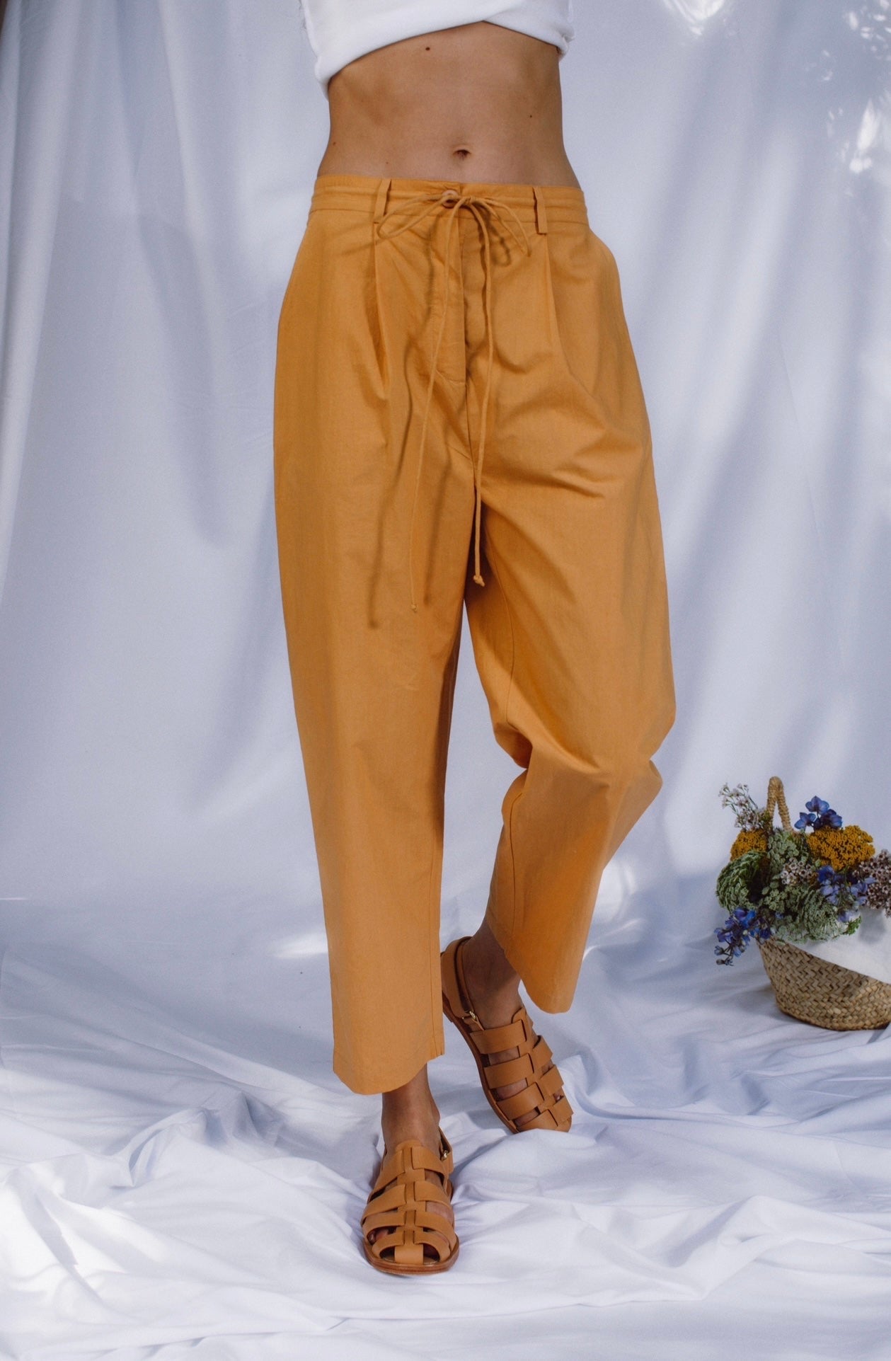 Poplin Drawstring Pant