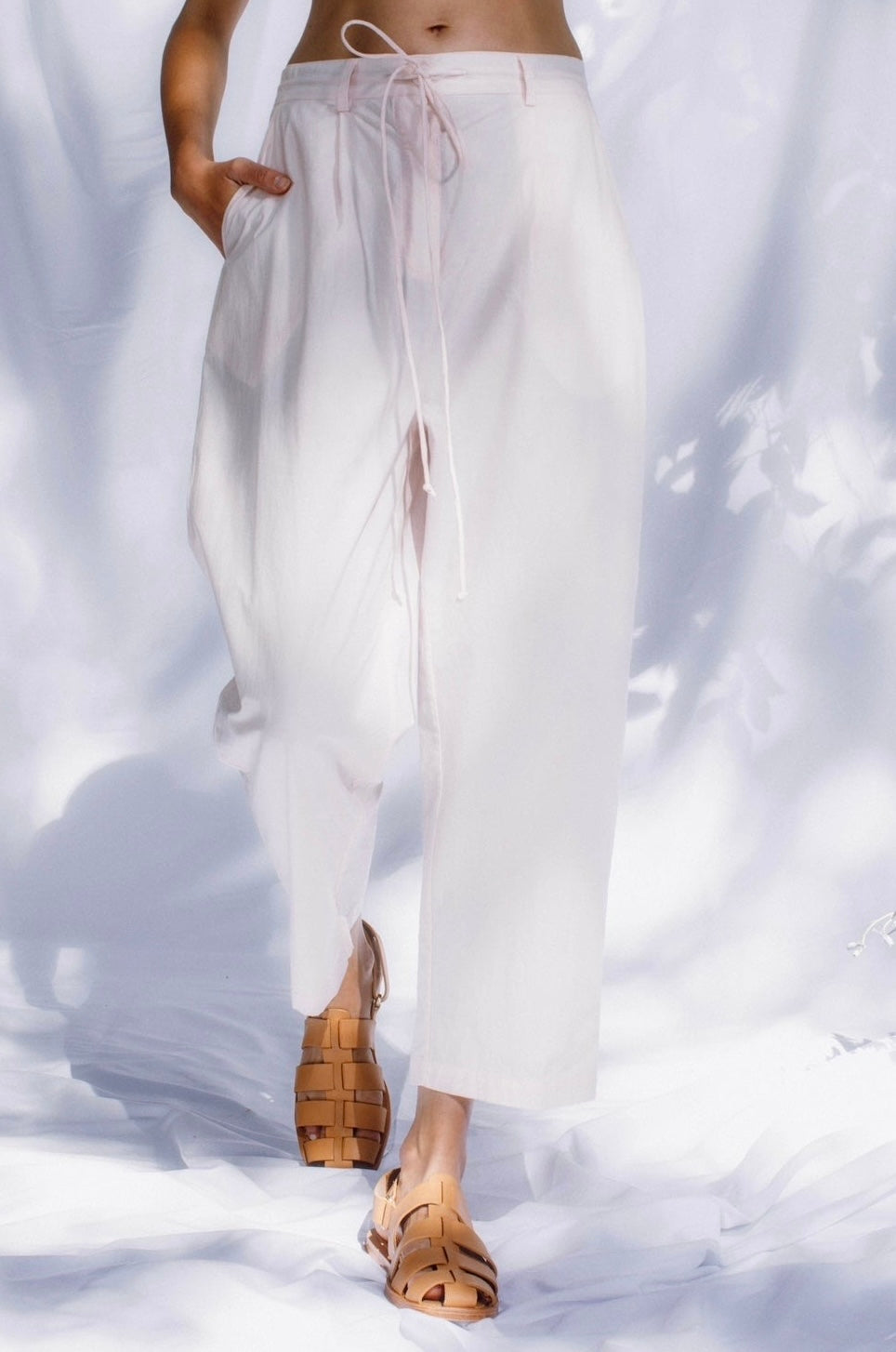 Poplin Drawstring Pant