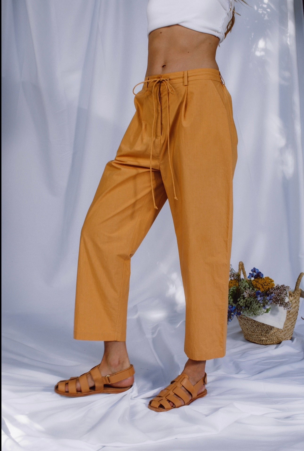 Poplin Drawstring Pant
