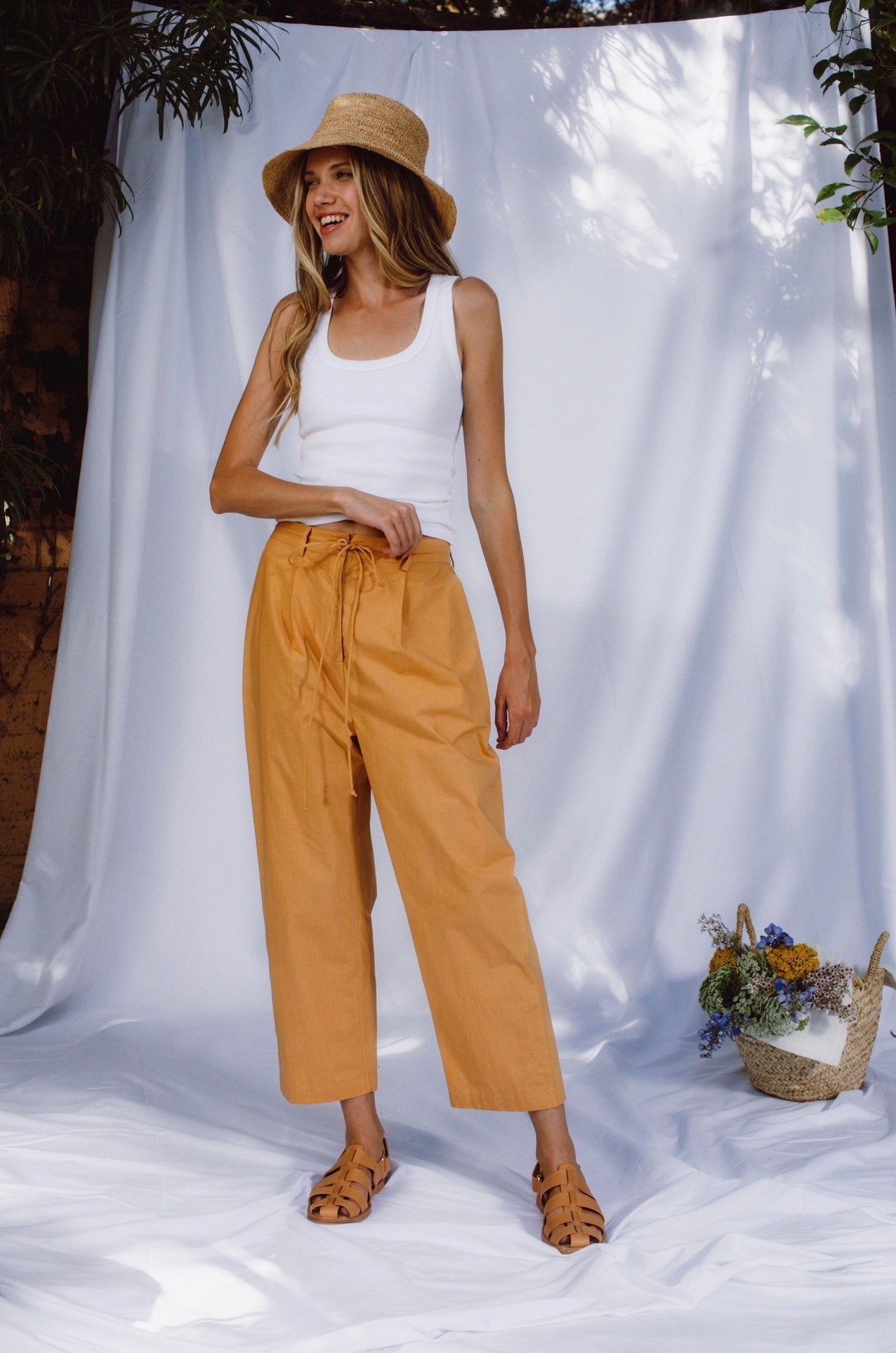 Poplin Drawstring Pant