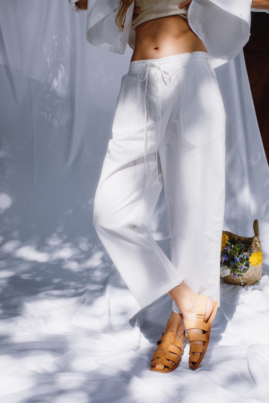 Poplin Drawstring Pant