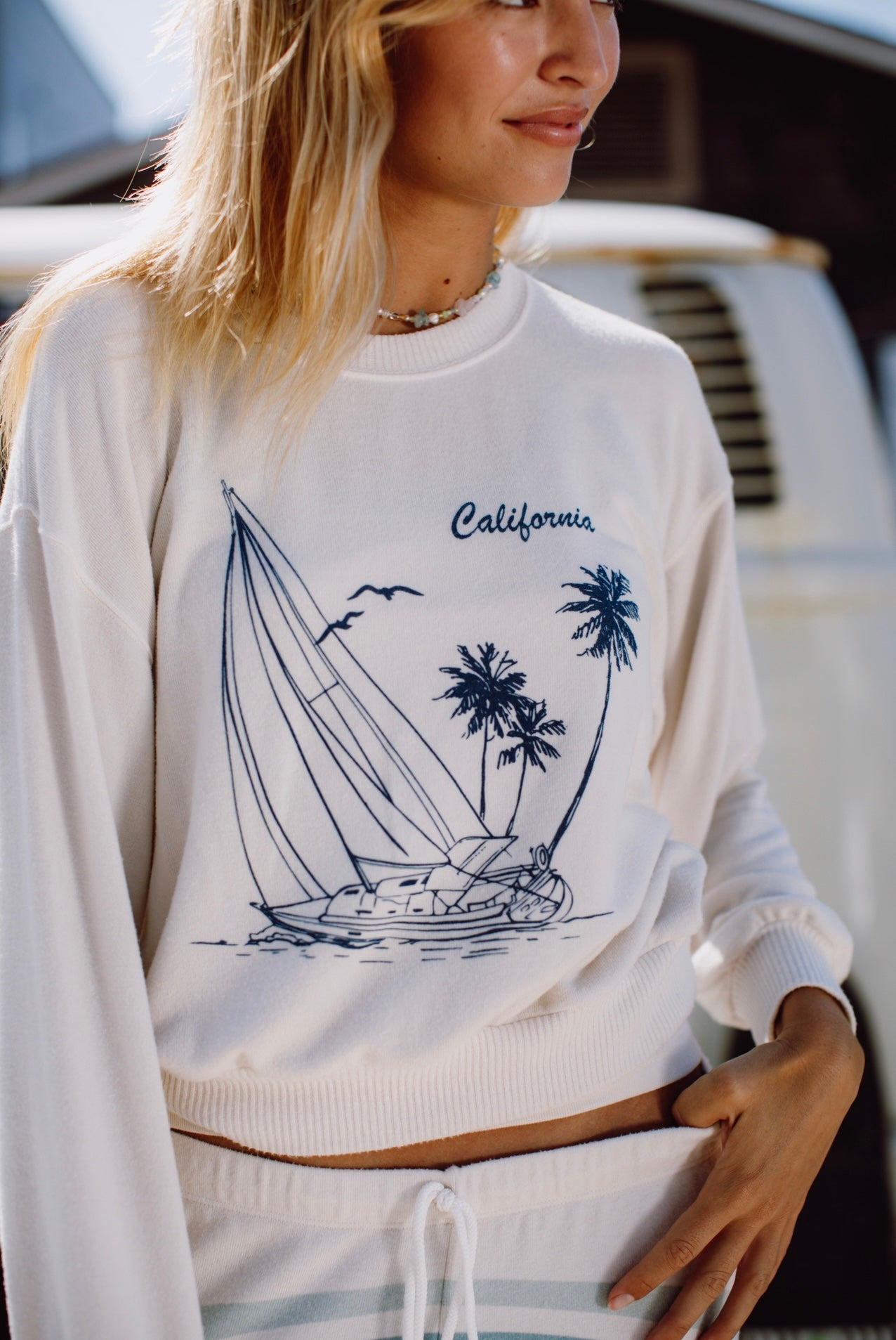 Sailing California Cozy Top