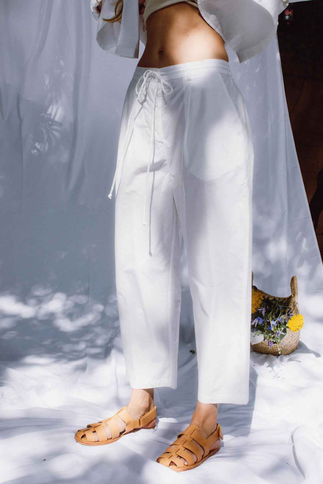 Poplin Drawstring Pant