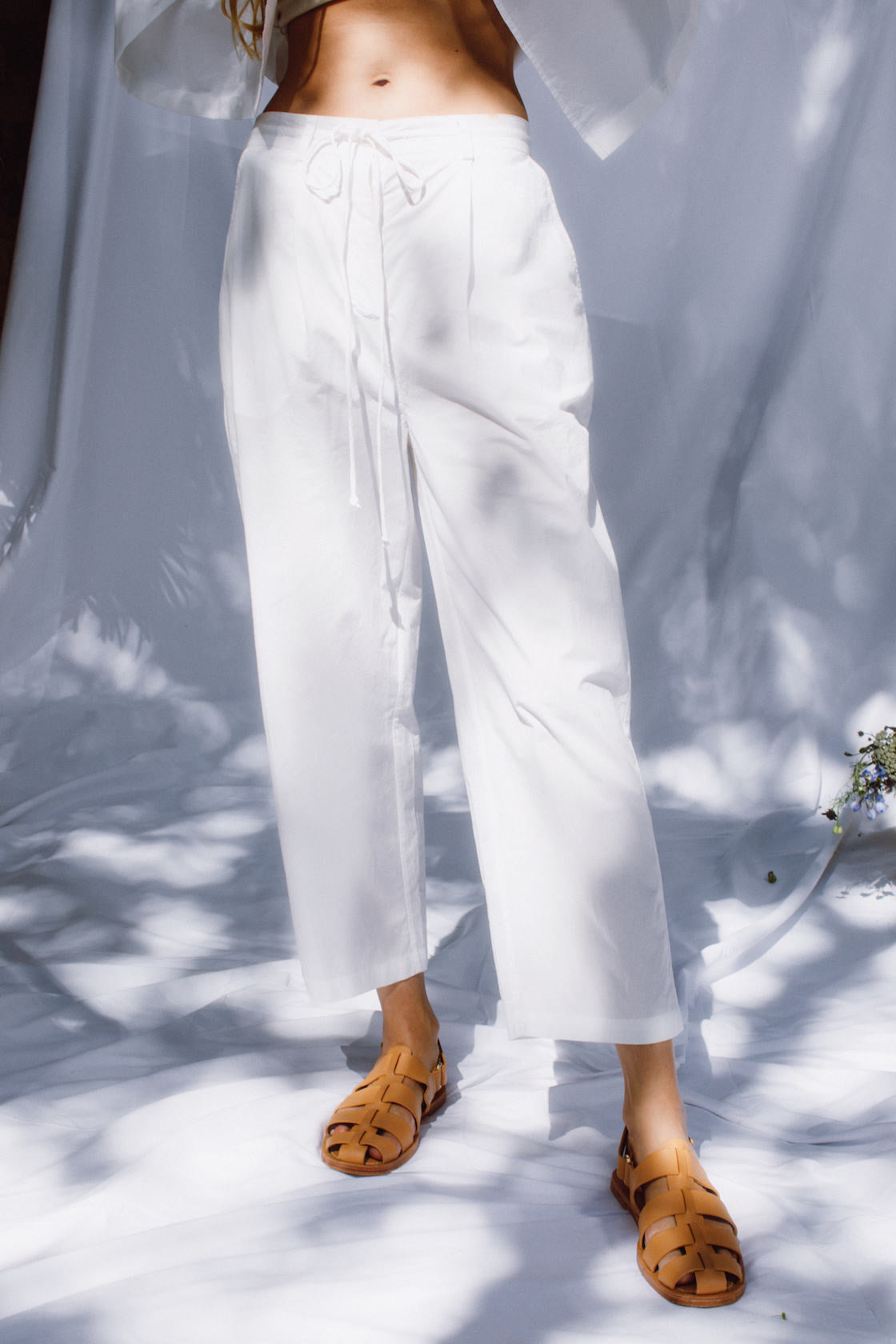 Poplin Drawstring Pant