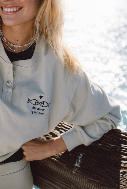 Embroidered Del Mar Henley