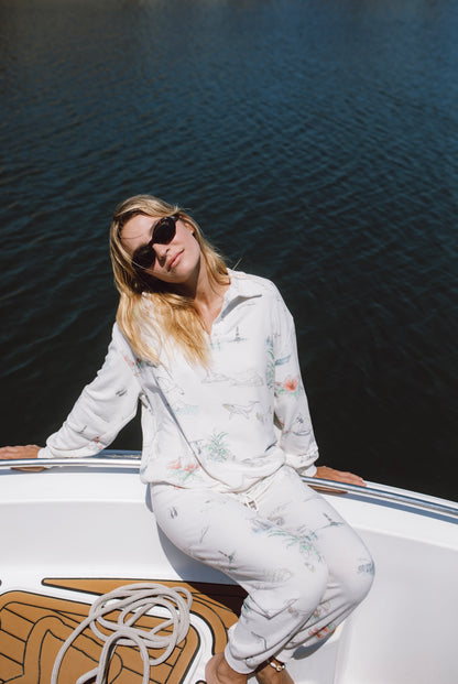 Dreams From The Shore Oversized Cozy Polo