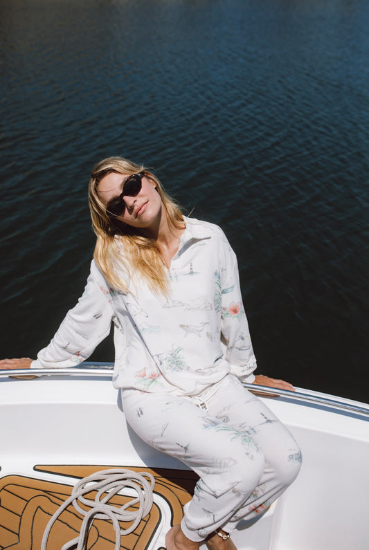 Dreams From The Shore Oversized Cozy Polo