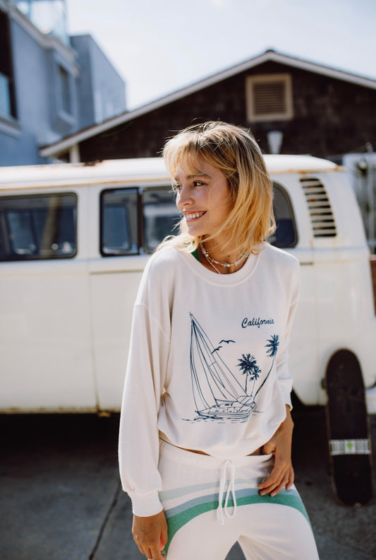 Sailing California Cozy Top