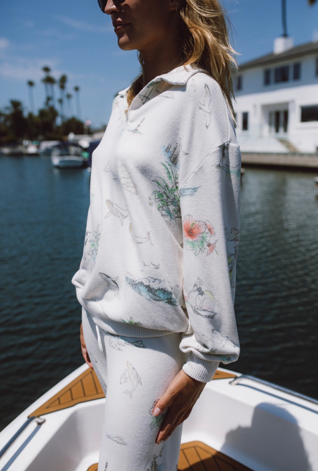 Dreams From The Shore Oversized Cozy Polo