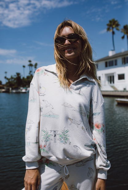 Dreams From The Shore Oversized Cozy Polo