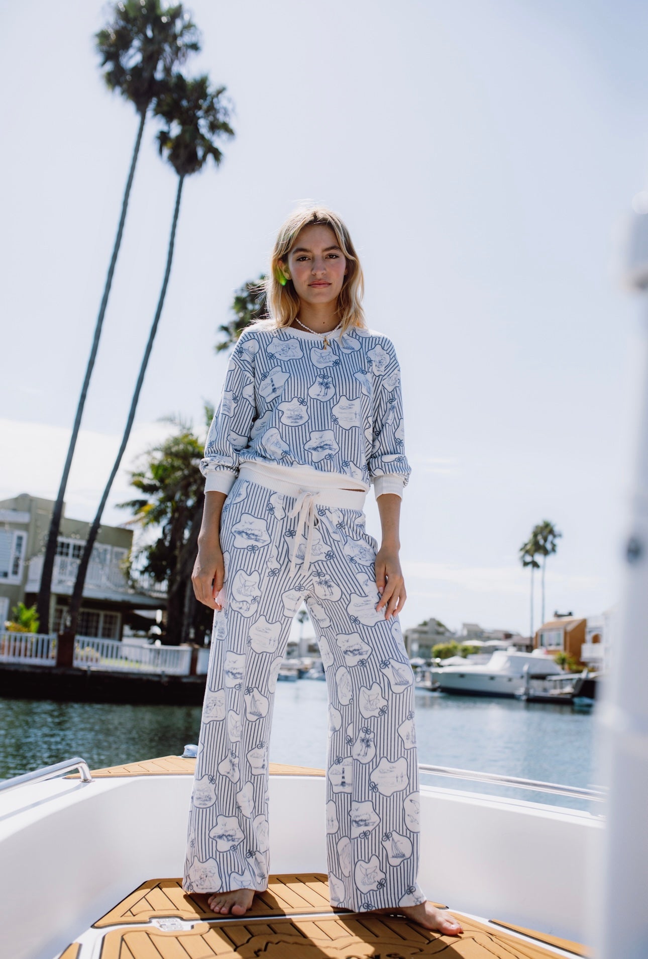 Ahoy Coastline Cozy Pants